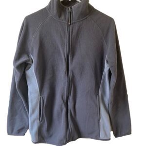 White Cross Women’s Gray Full Zip Fleece Jacket Sz M